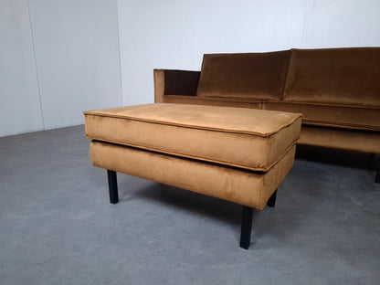 BePureHome 2 zits Bank met Hocker | Honing geel