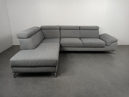 Montel Urban hoekbank | Licht grijs (gemeleerd)