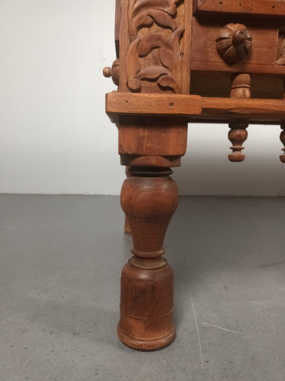 Indische handgesneden Ladekast | 3 Lades