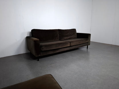 Woood Robin 3 zits Bank met Hocker | Warmgroen