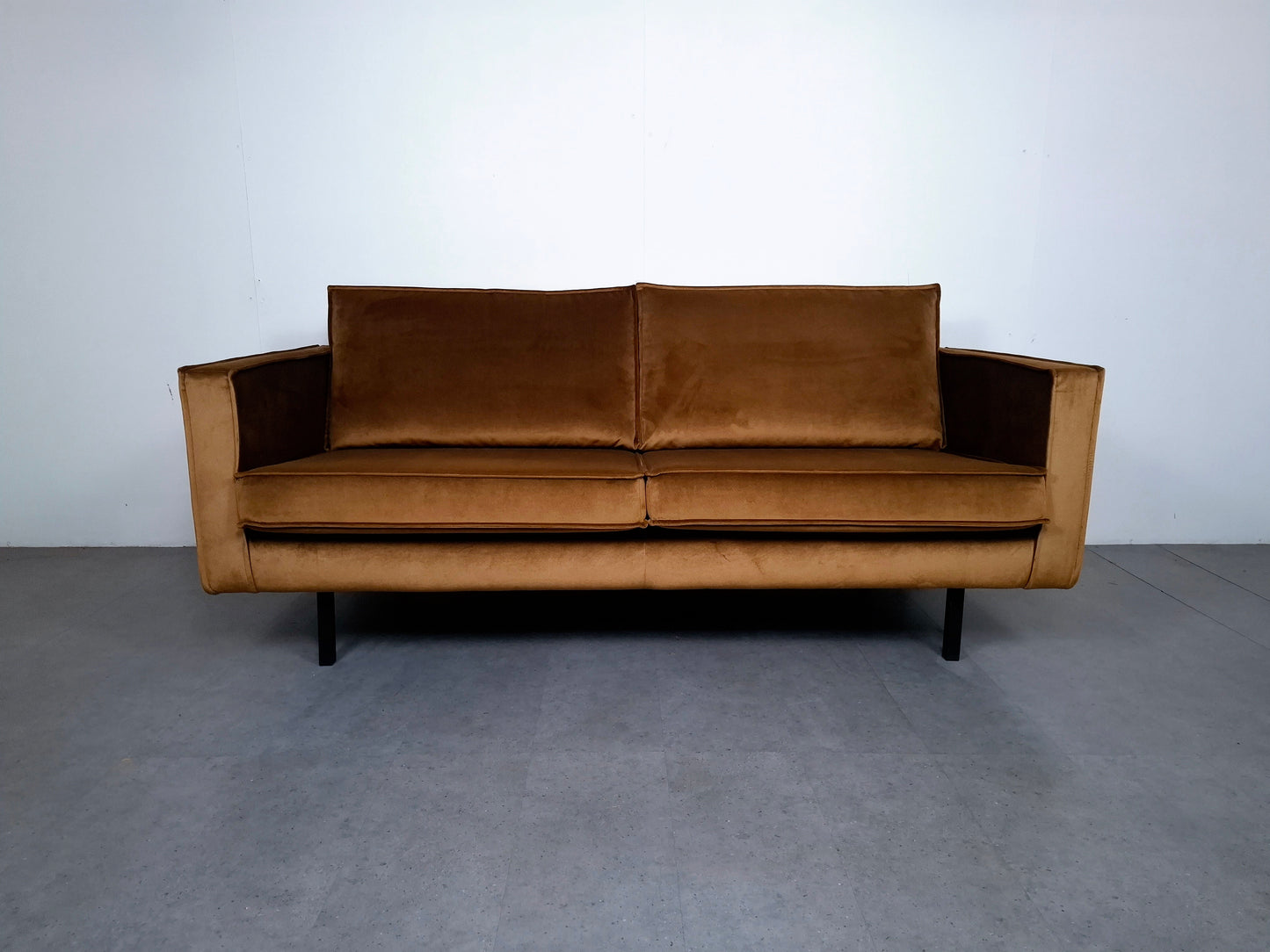 BePureHome 2 zits Bank met Hocker | Honing geel