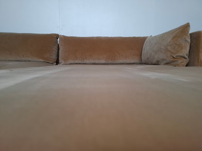 Sofacompany Hoekbank Velourse | Goud / creme