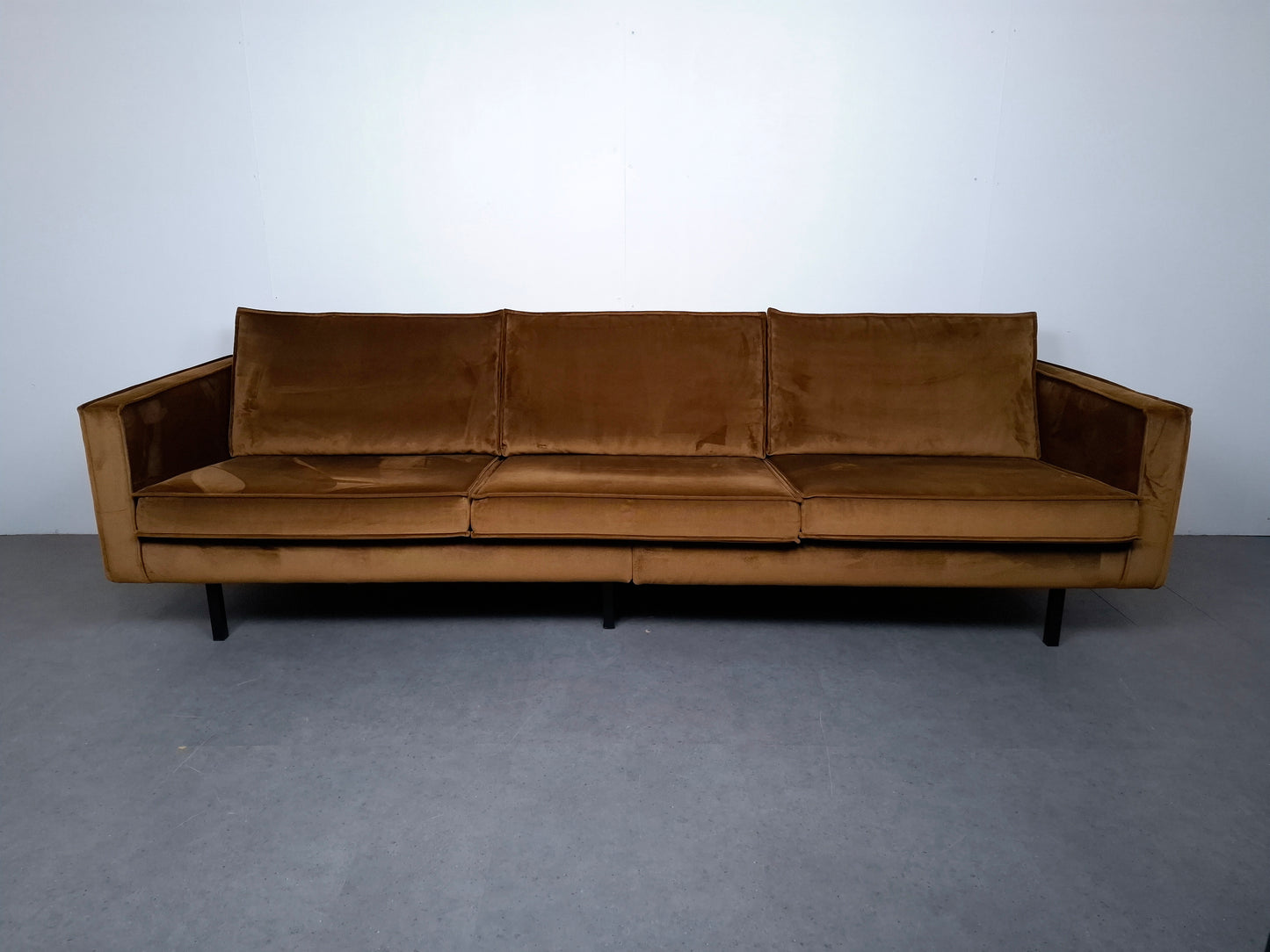 BePureHome Rodeo velvet 3 zits bank | Geel