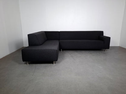 Moderne Hoekbank met Hocker | Grijs