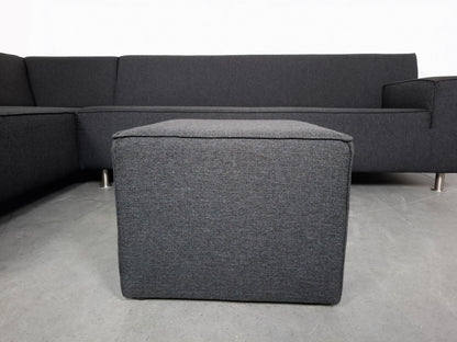 Moderne Hoekbank met Hocker | Grijs