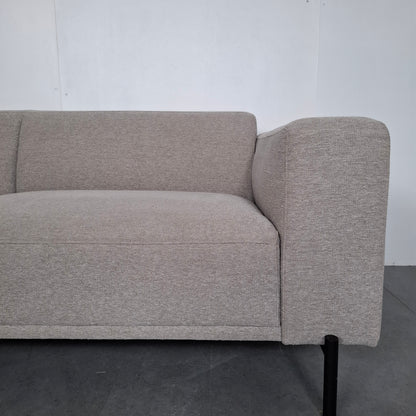 BY SIDDE Odin 4 zits bank met hocker | Grijs
