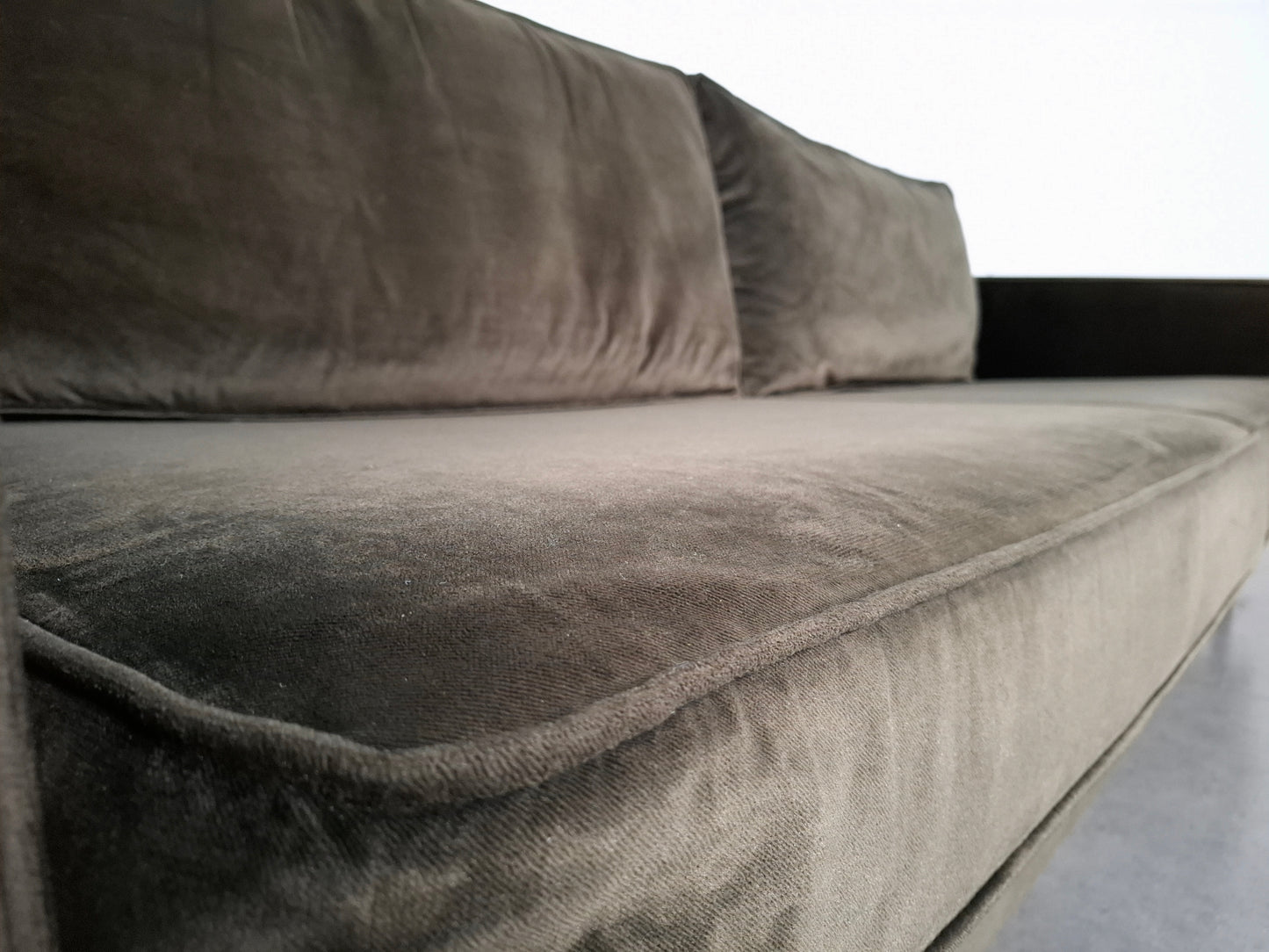 Woood Robin 3 zits Bank met Hocker | Warmgroen