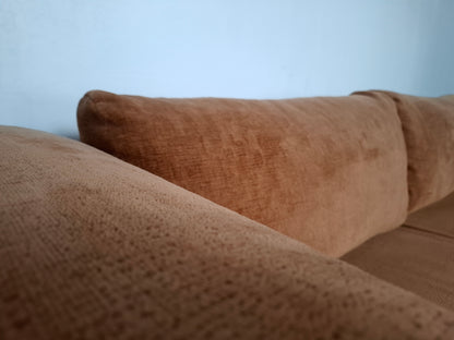 Unieke 2,5 zits Bank met Poef | Geel