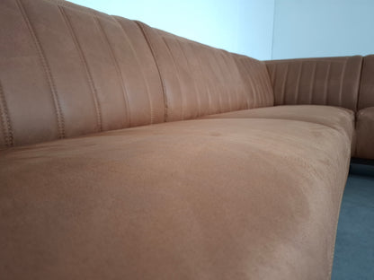 Industriële hoekbank | Cognac