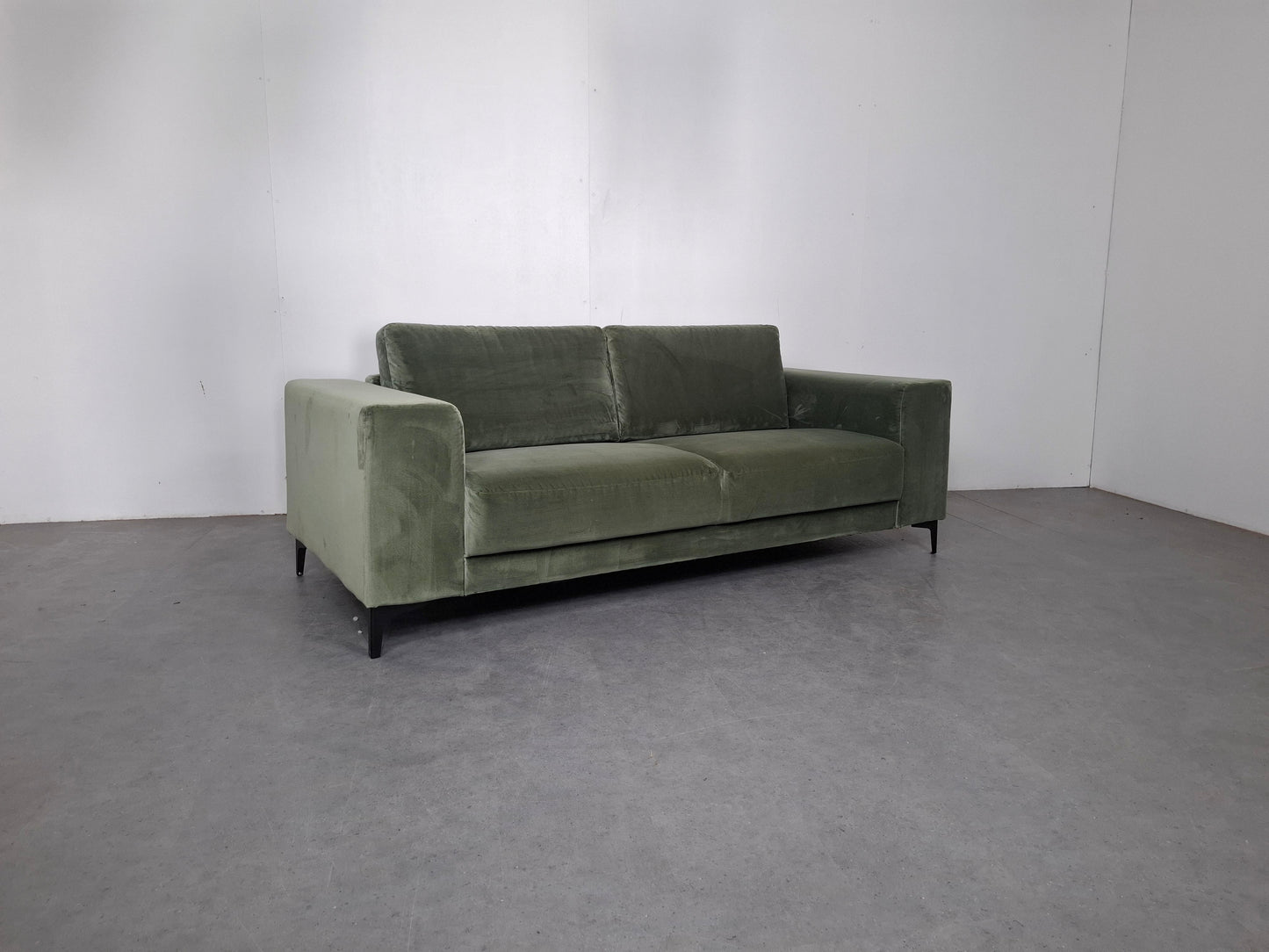 Velvet 2,5 zits Bank | Groen
