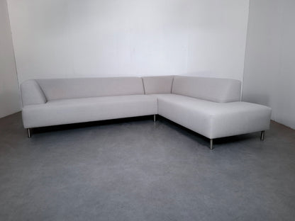 Hoge kwaliteits, moderne stijls hoekbank | Beige /Wit