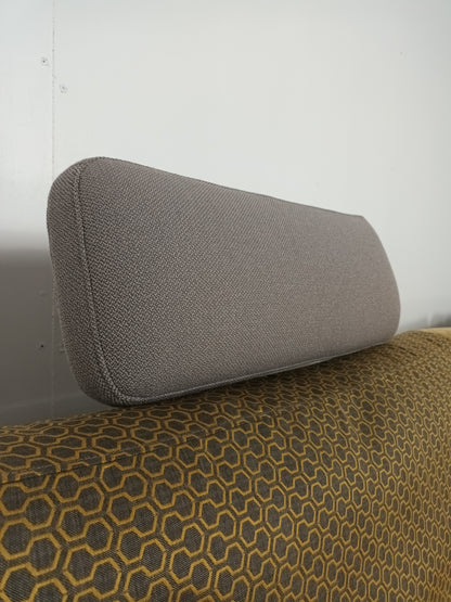 Rolf Benz designer hoekbank | Licht grijs & geel