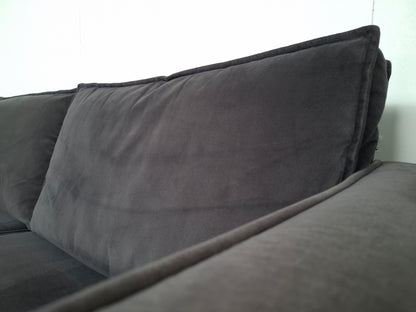 BePureHome Rodeo 3 zits velvet bank | Grijs
