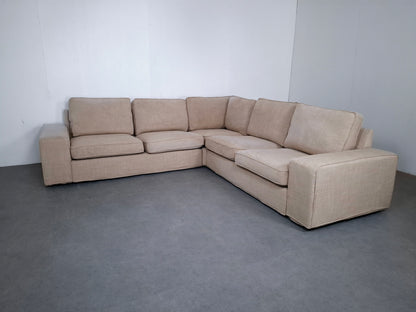 Ikea KIVIK 5 zits Hoekbank | Creme / Beige