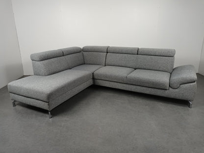 Montel Urban hoekbank | Licht grijs (gemeleerd)
