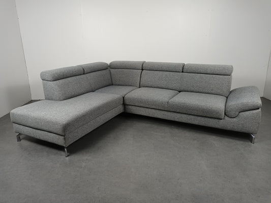 Montel Urban hoekbank | Licht grijs (gemeleerd)