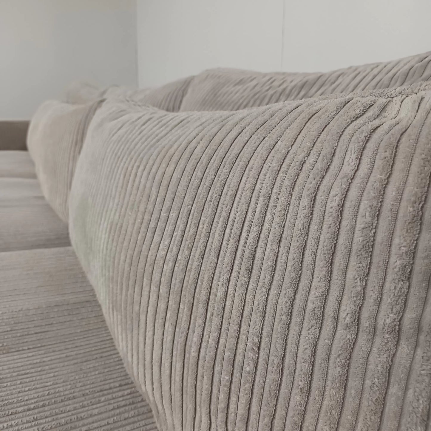 Vellarte Furniture Ribstof bank | Wit