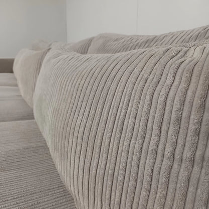 Vellarte Furniture Ribstof bank | Wit