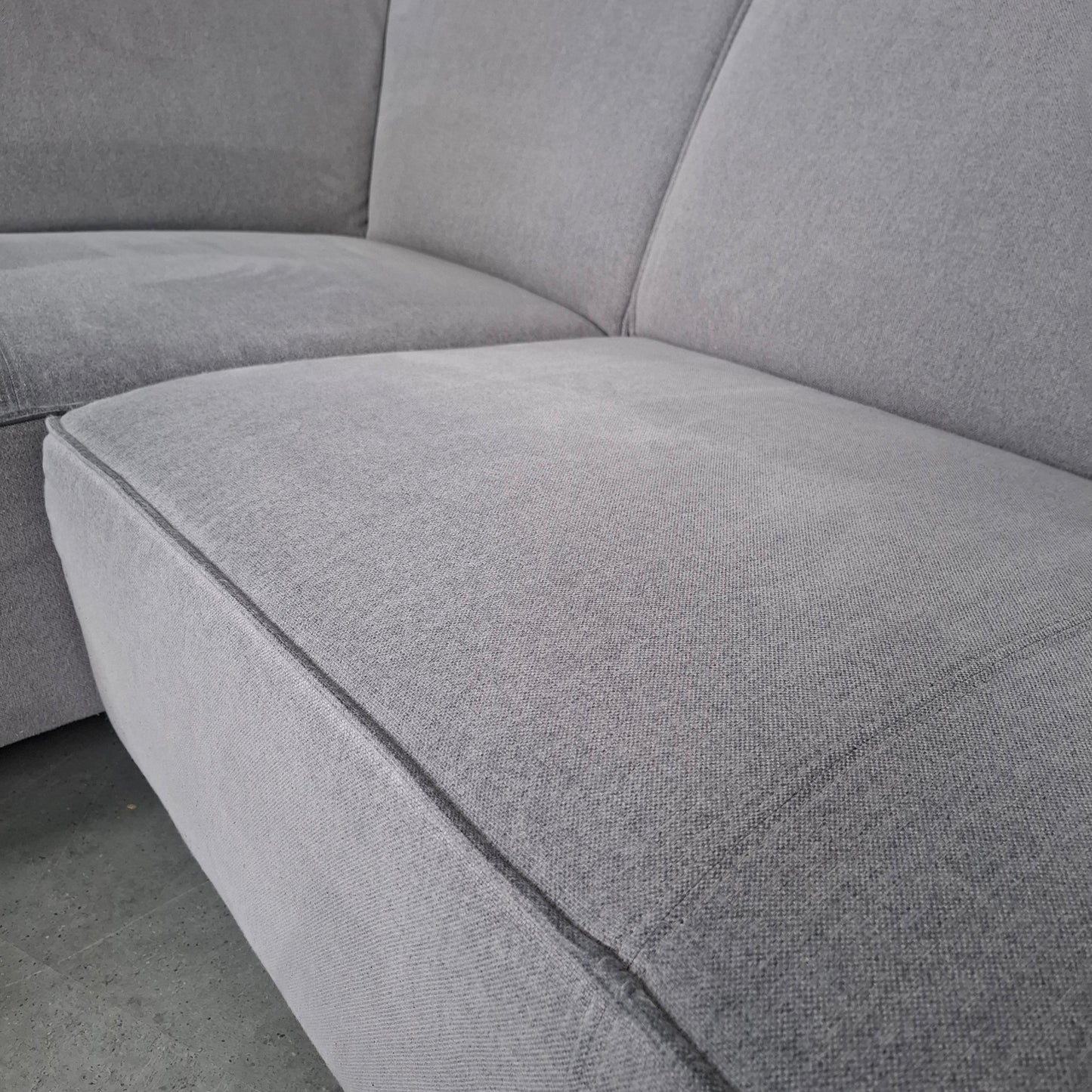 Moderne 3 zits hoekbank | Licht grijs