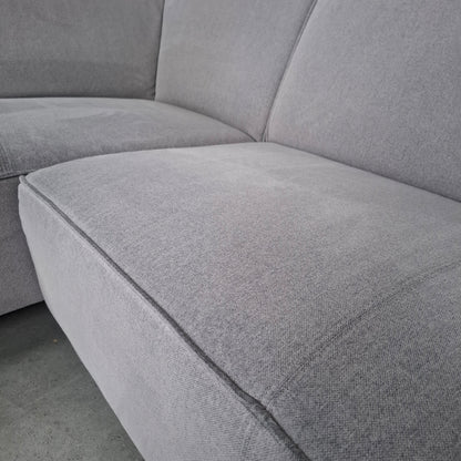 Moderne 3 zits hoekbank | Licht grijs