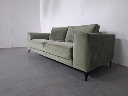 Velvet 2,5 zits Bank | Groen