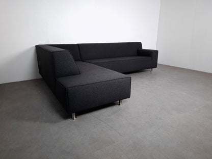 Moderne Hoekbank met Hocker | Grijs