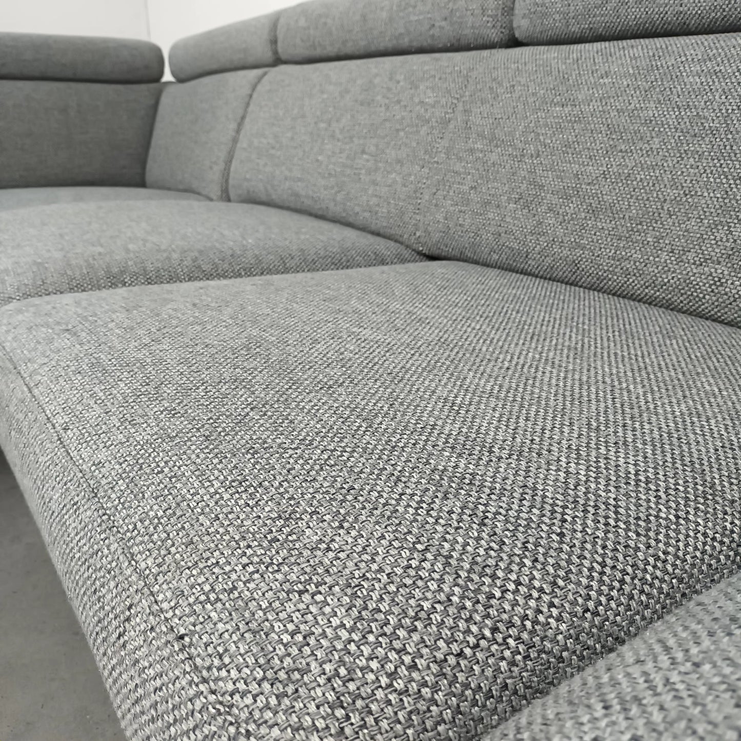Montel Urban hoekbank | Licht grijs (gemeleerd)