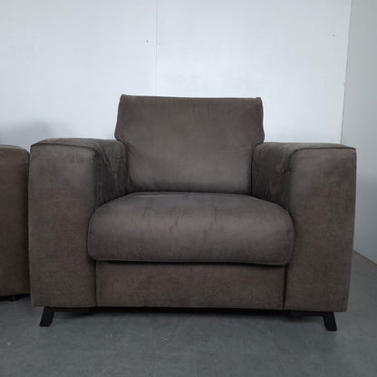 Henders & Hazel set: 4 zits Bank en Fauteuil | Grijs