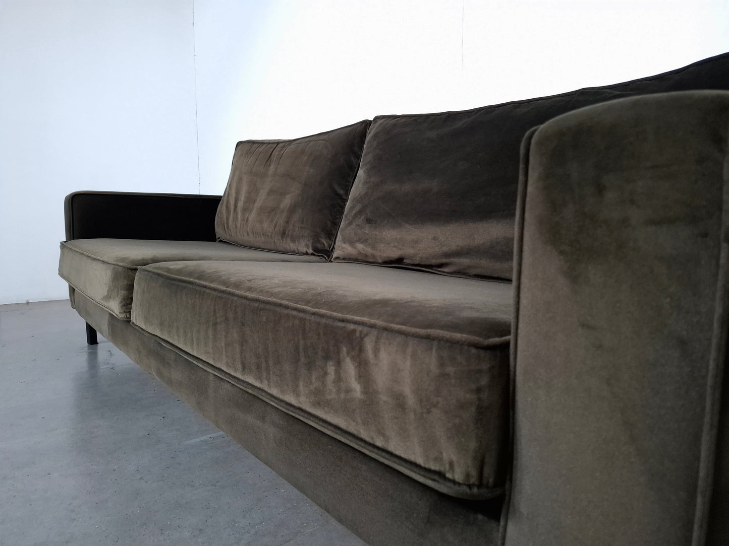 Woood Robin 3 zits Bank met Hocker | Warmgroen