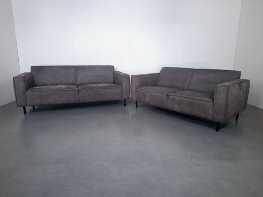 Moderne set Bank: 2,5 zits & 2 zits Banken | Grijs / Taupe