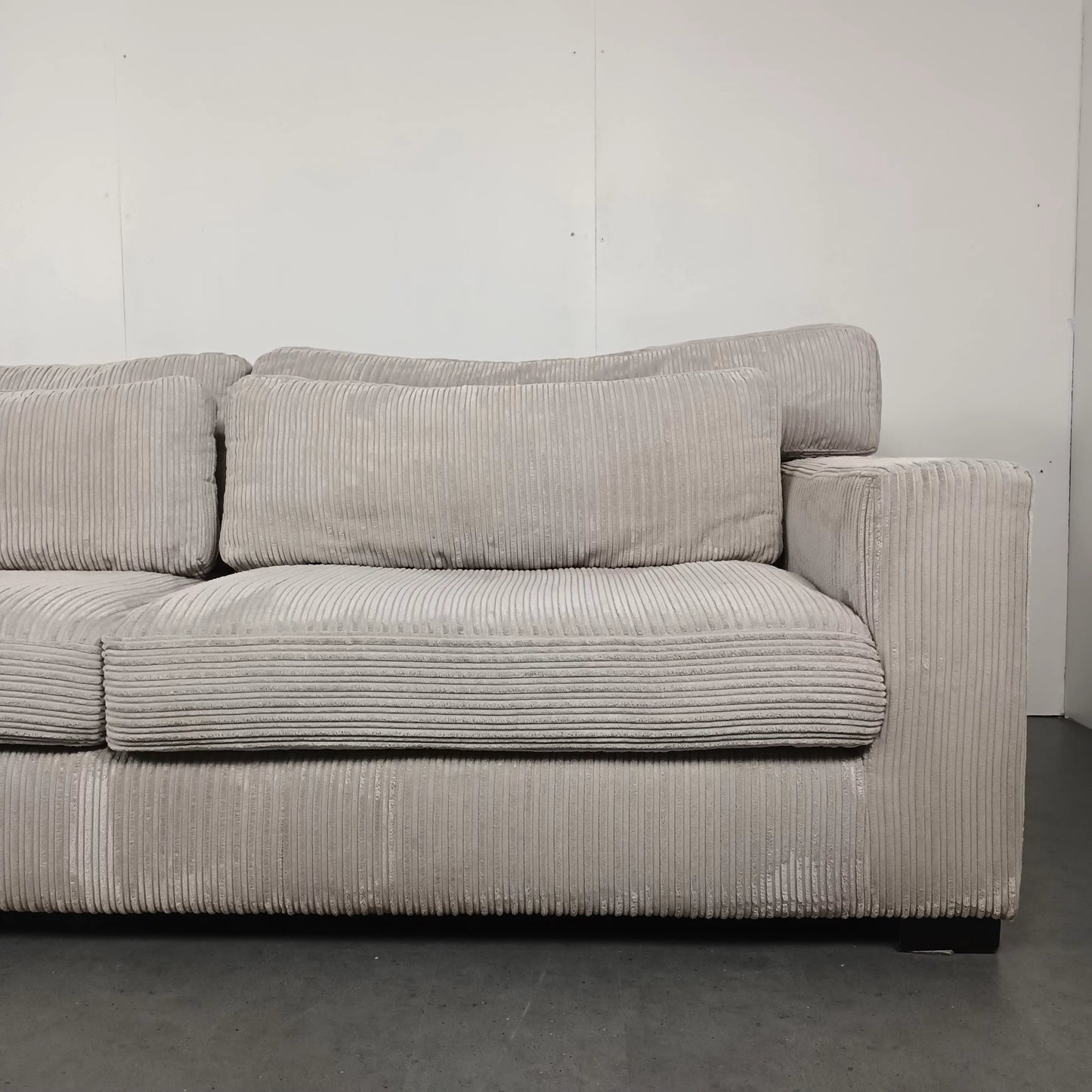 Vellarte Furniture Ribstof bank | Wit