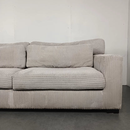 Vellarte Furniture Ribstof bank | Wit