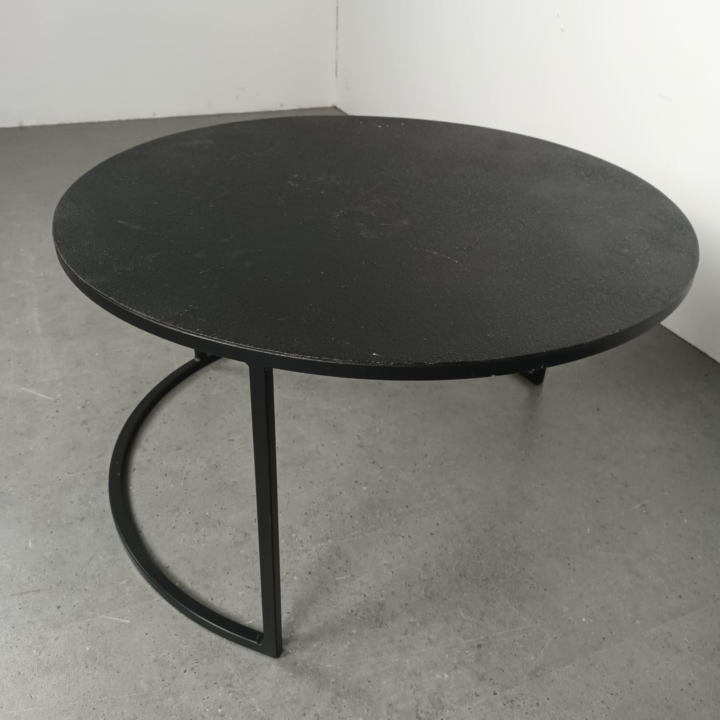 Industriële salontafel | Volledig staal | Zwart