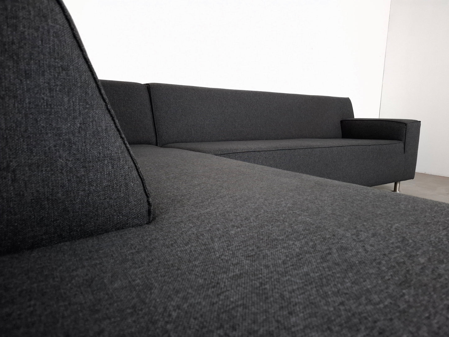 Moderne Hoekbank met Hocker | Grijs