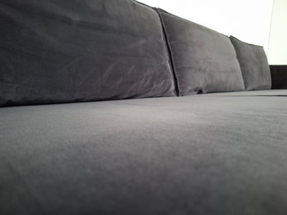 BePureHome Rodeo 3 zits velvet bank | Grijs