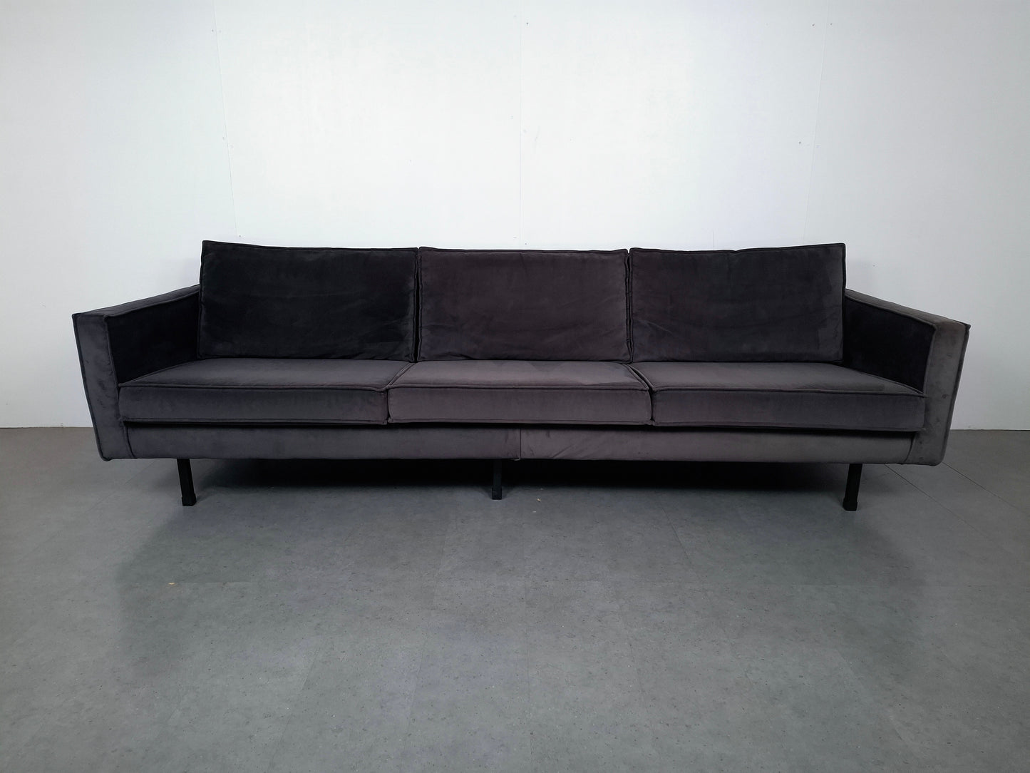 BePureHome Rodeo 3 zits velvet bank | Grijs