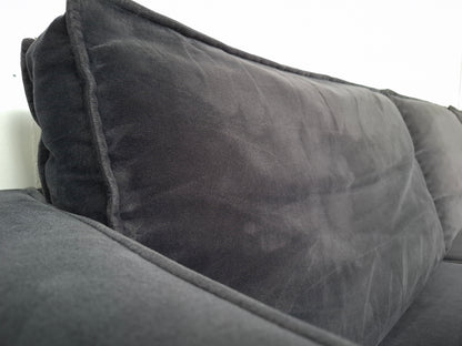 BePureHome Rodeo 3 zits velvet bank | Grijs