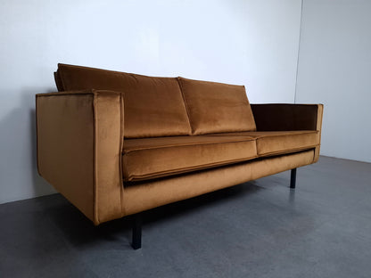 BePureHome 2 zits Bank met Hocker | Honing geel