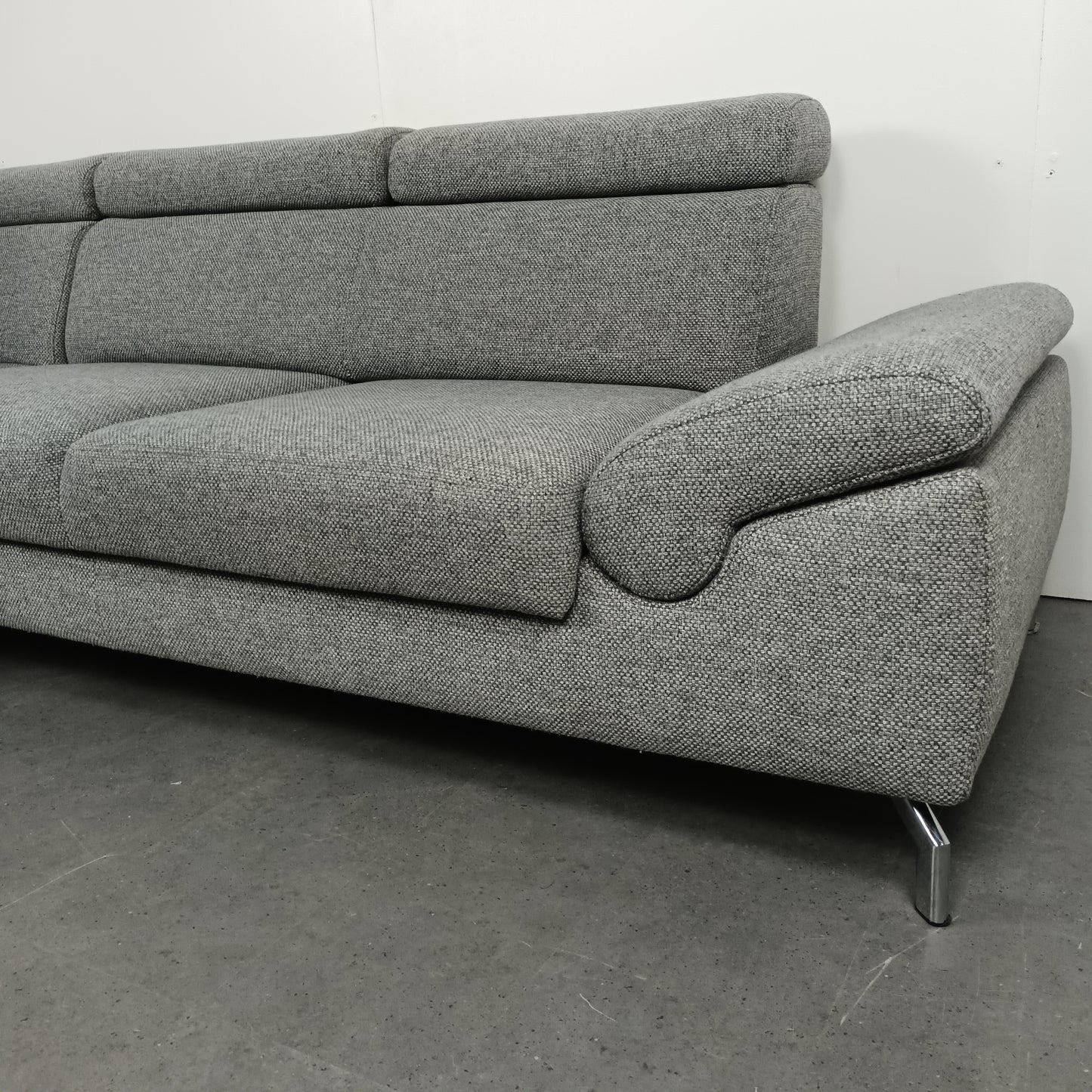 Montel Urban hoekbank | Licht grijs (gemeleerd)