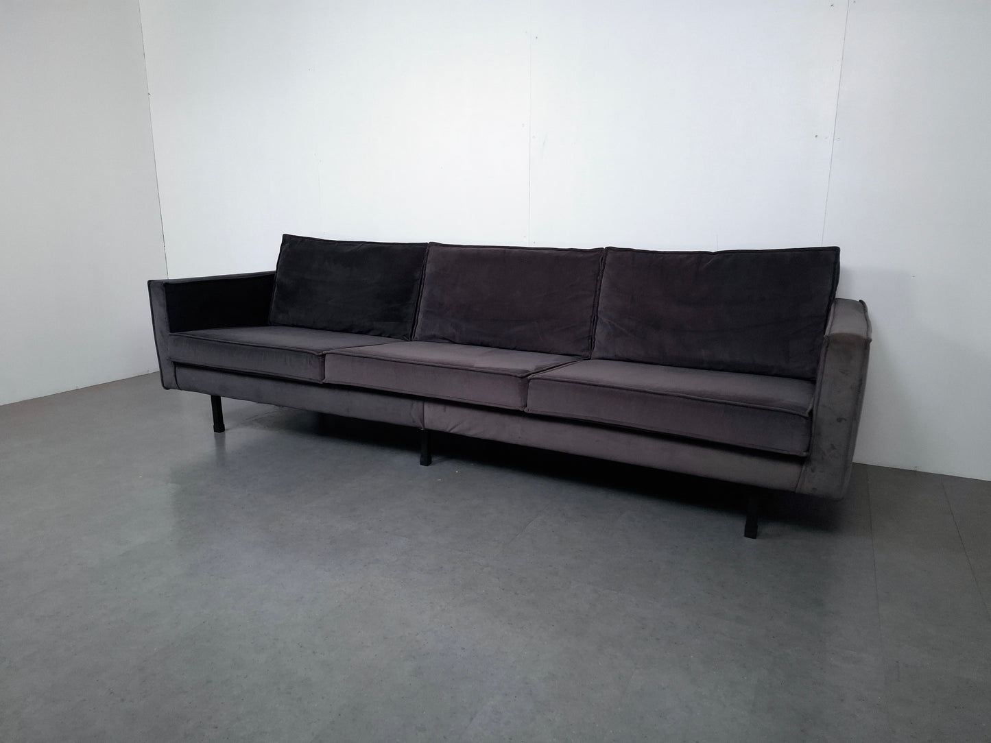 BePureHome Rodeo 3 zits velvet bank | Grijs