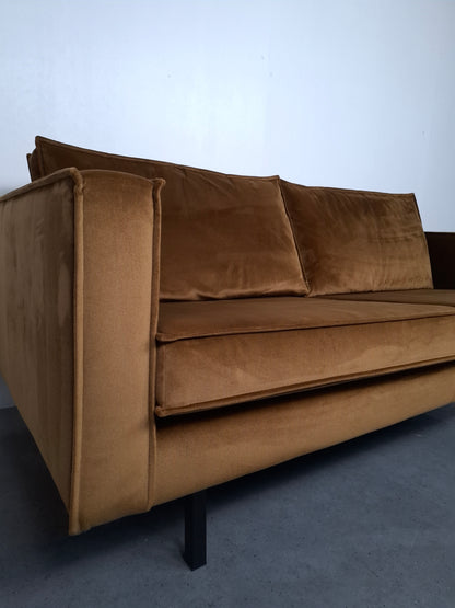 BePureHome Rodeo velvet 2 zits bank | Geel