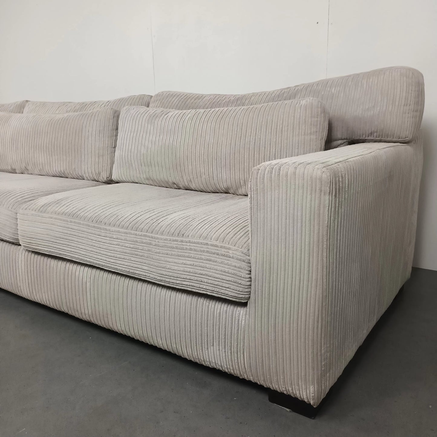 Vellarte Furniture Ribstof bank | Wit