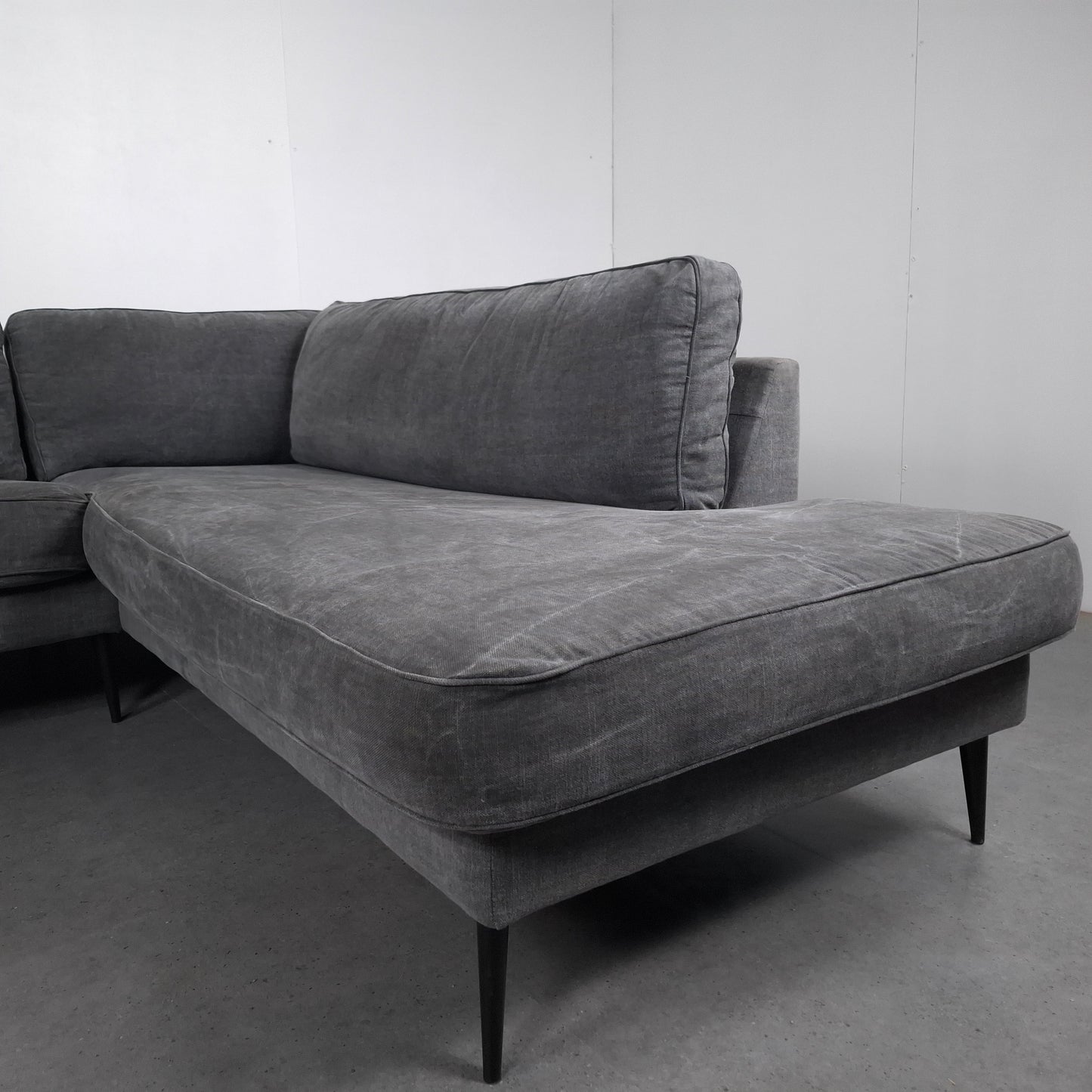 Vt Wonen, Crew Grey hoekbank | Jeans grijs