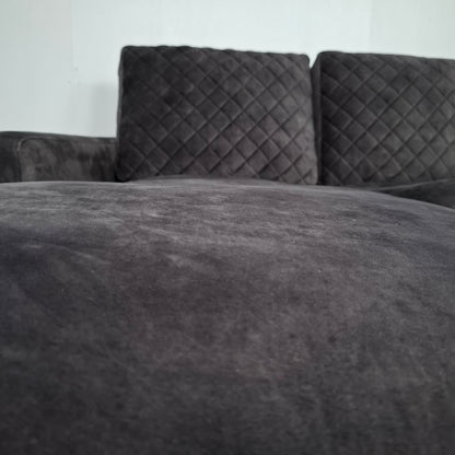 Urban Sofa: By Ira Ness velourse hoekbank | Grafiet grijs
