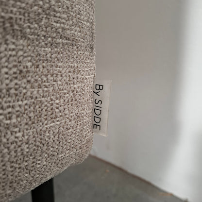 BY SIDDE Odin 4 zits bank met hocker | Grijs