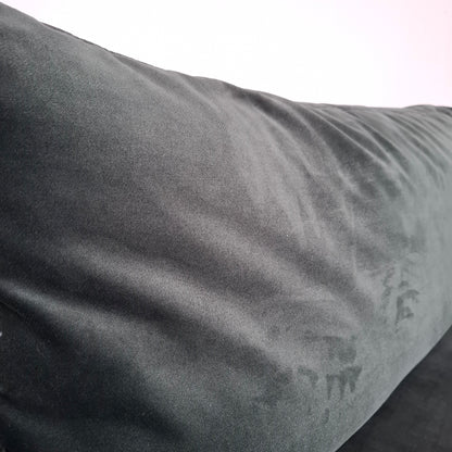 Velourse Retro-look 4 zits bank met hocker | Smaragd groen