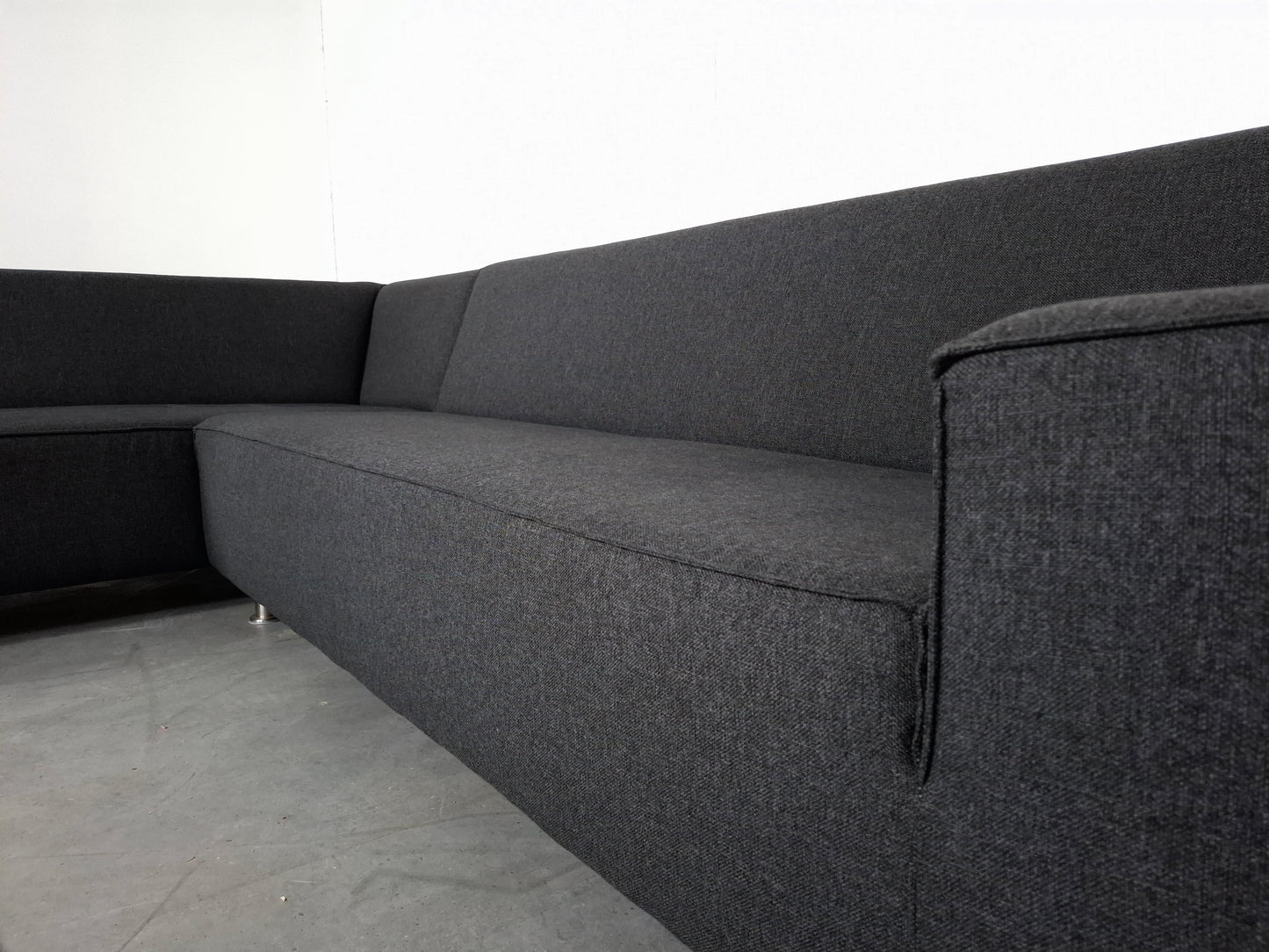 Moderne Hoekbank met Hocker | Grijs