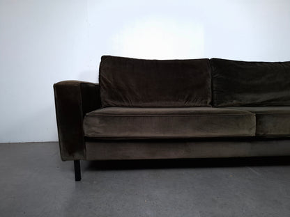 Woood Robin 3 zits Bank met Hocker | Warmgroen