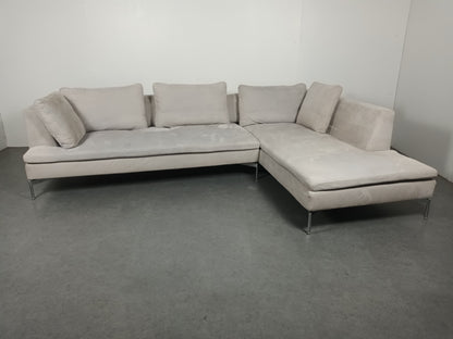 Italiaanse designer hoekbank | Wit (vergrijsd)