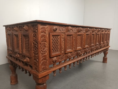Indische handgesneden Ladekast | 3 Lades
